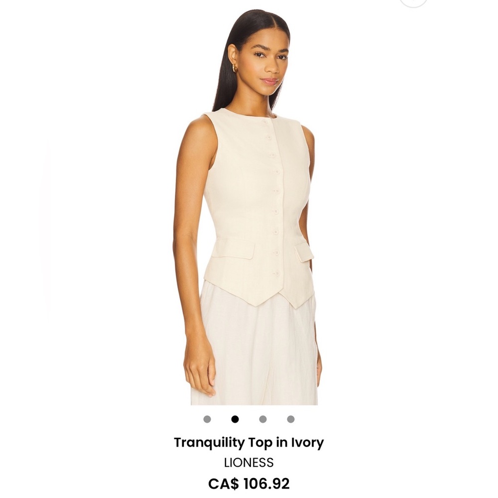 Lioness tranquility top in ivory